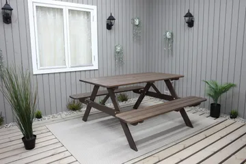 Nancie Piknikbord 150 cm - Brun - Hagemøbler & utemiljø - Hagebord - Piknikbord