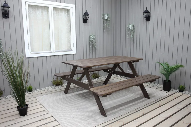 Nancie Piknikbord 150 cm - Brun - Hagemøbler & utemiljø - Hagebord - Piknikbord