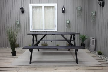 Nancie Piknikbord 158 cm - Kaffesvart - Hagemøbler & utemiljø - Hagebord - Piknikbord
