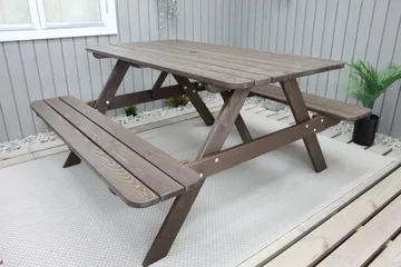 Nancie Piknikbord 150 cm - Brun - Hagemøbler & utemiljø - Hagebord - Piknikbord