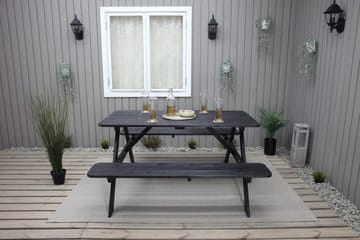 Nancie Piknikbord 158 cm - Kaffesvart - Hagemøbler & utemiljø - Hagebord - Piknikbord
