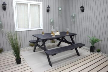 Nancie Piknikbord 158 cm - Kaffesvart - Hagemøbler & utemiljø - Hagebord - Piknikbord