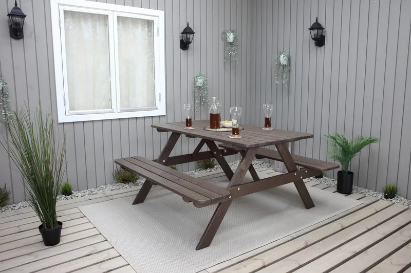 Nancie Piknikbord 150 cm - Brun - Hagemøbler & utemiljø - Hagebord - Piknikbord
