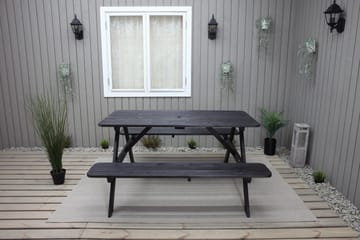 Nancie Piknikbord 158 cm - Kaffesvart - Hagemøbler & utemiljø - Hagebord - Piknikbord