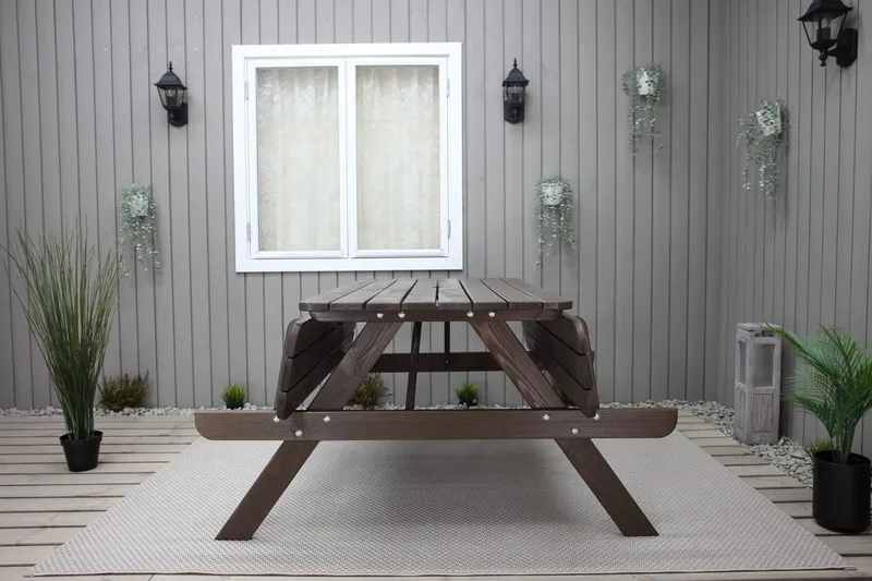 Nancie Piknikbord 150 cm - Brun - Hagemøbler & utemiljø - Hagebord - Piknikbord