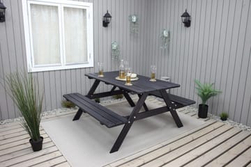 Nancie Piknikbord 158 cm - Kaffesvart - Hagemøbler & utemiljø - Hagebord - Piknikbord