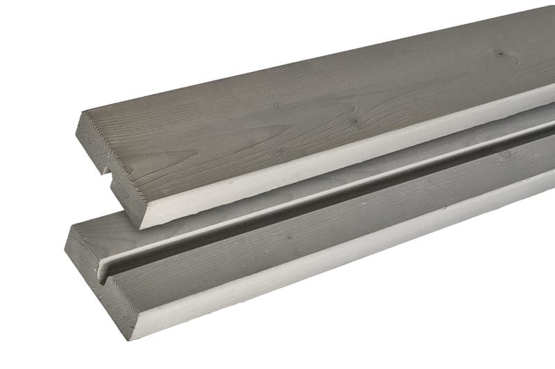 PLUS Alpha Bord/Benksett med 2 Ryggstøtte 118 cm - Grå|Brun - Hagemøbler & utemiljø - Hagebord - Piknikbord