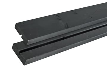 PLUS Cafésett med 1 Ryggstøtte 127 cm - Svart - Hagemøbler & utemiljø - Hagebord - Piknikbord