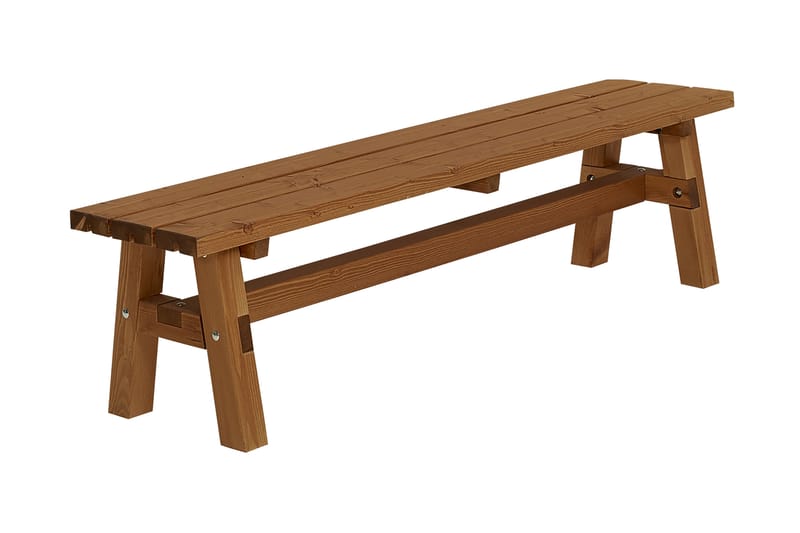 PLUS Country Plankebenk 177 cm Grunnet Teak - Teak - Piknikbord