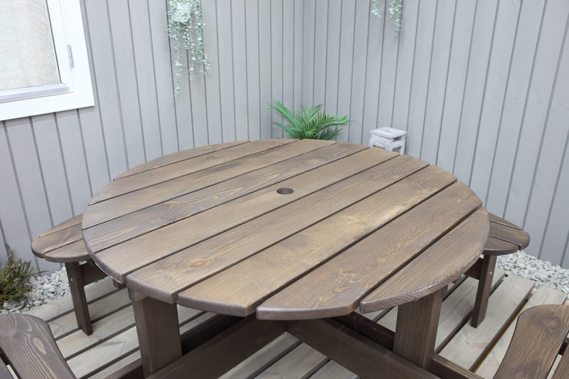 Rogolo Piknikbord 199 cm - Brun - Hagemøbler & utemiljø - Hagebord - Piknikbord