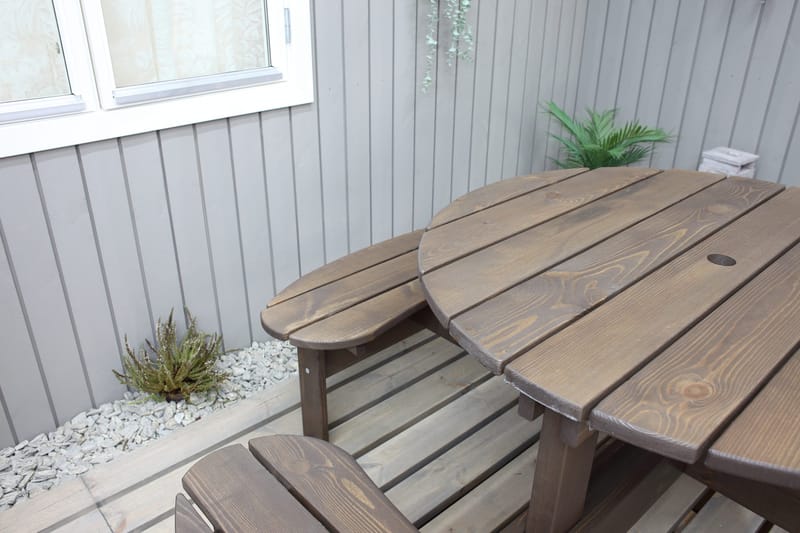 Rogolo Piknikbord 199 cm - Brun - Hagemøbler & utemiljø - Hagebord - Piknikbord