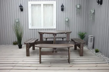 Rogolo Piknikbord 199 cm - Brun - Hagemøbler & utemiljø - Hagebord - Piknikbord