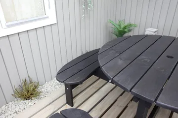 Rogolo Piknikbord 199 cm - Kaffesvart - Hagemøbler & utemiljø - Hagebord - Piknikbord