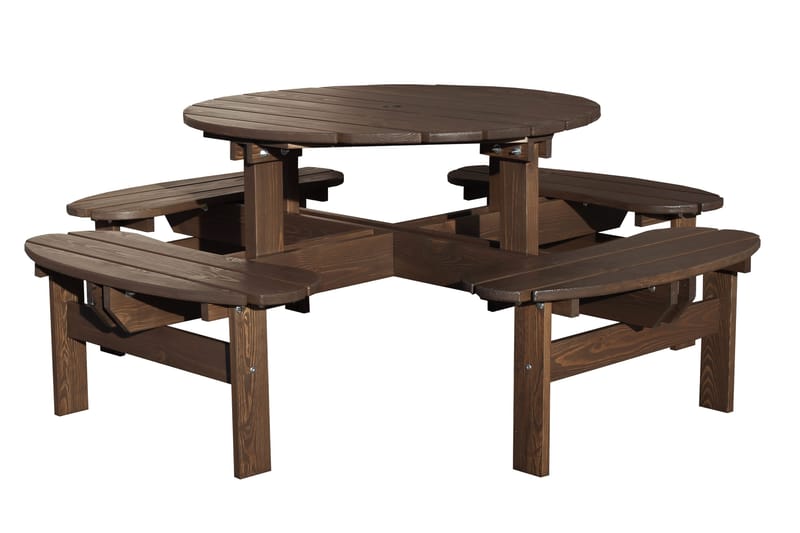 Rogolo Piknikbord 199 cm, Brun