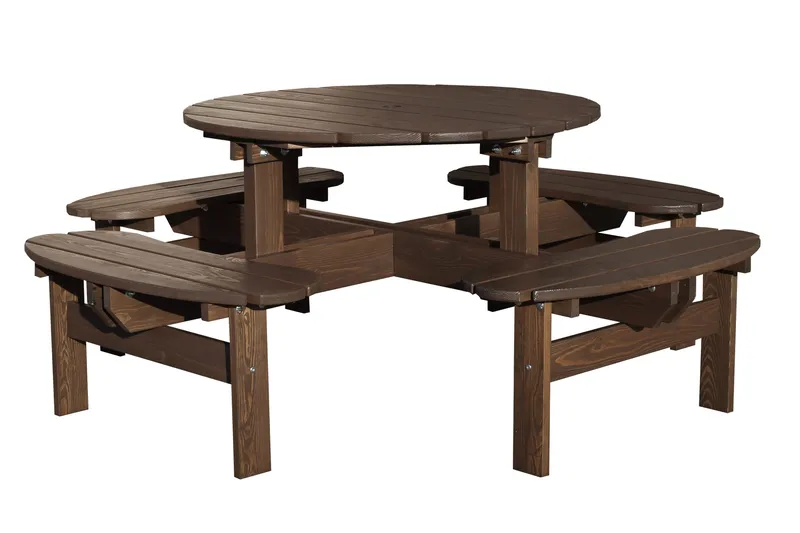 Rogolo Piknikbord 199 cm, Brun