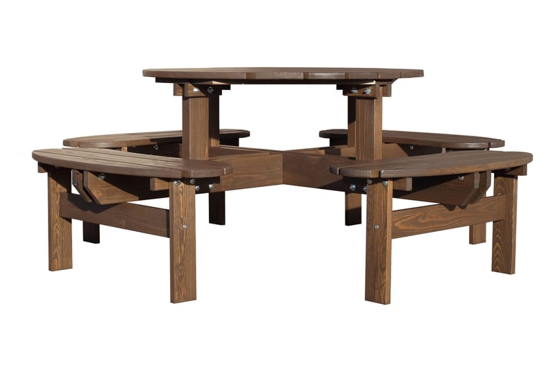 Rogolo Piknikbord 199 cm - Brun - Hagemøbler & utemiljø - Hagebord - Piknikbord