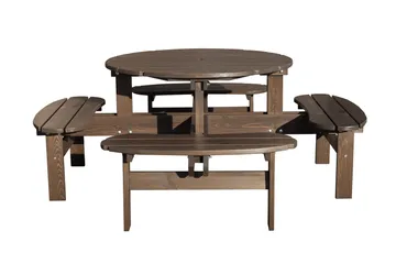 Rogolo Piknikbord 199 cm - Brun - Hagemøbler & utemiljø - Hagebord - Piknikbord