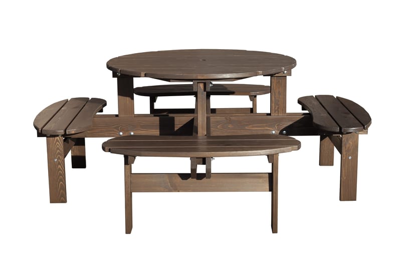 Rogolo Piknikbord 199 cm - Brun - Hagemøbler & utemiljø - Hagebord - Piknikbord