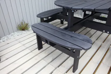 Rogolo Piknikbord 199 cm - Kaffesvart - Hagemøbler & utemiljø - Hagebord - Piknikbord