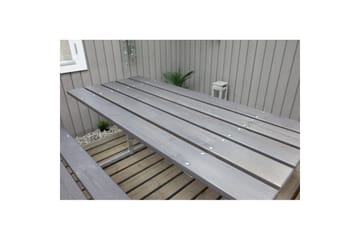 Piknikbord Rustikk Metall Uten Ryggstøtte, - Uten Ryggstøtte, Grå - Hagemøbler & utemiljø - Hagebord - Piknikbord