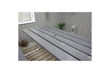 Piknikbord Stabil Metall Uten Ryggstøtte, - Uten Ryggstøtte, Grå - Hagemøbler & utemiljø - Hagebord - Piknikbord