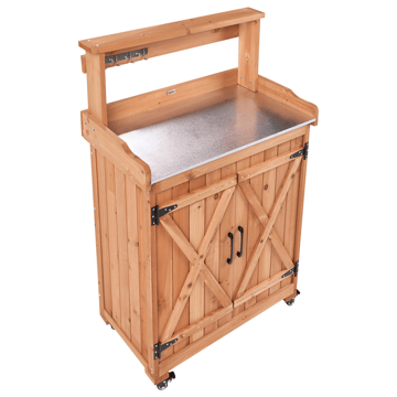 Plantebenk Altolia grantre 70 cm - Brun - Hagemøbler & utemiljø - Hagebord - Plantebord