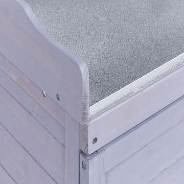 Plantebenk Tereville grantre 45x67 cm - Grå/hvit - Hagemøbler & utemiljø - Hagebord - Plantebord