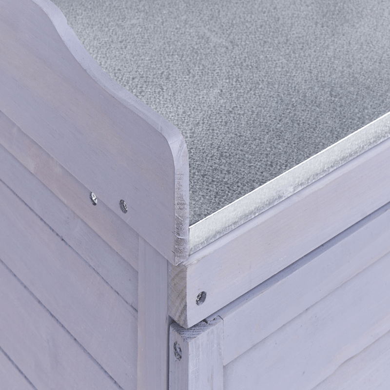 Plantebenk Tereville grantre 45x67 cm - Grå/hvit - Hagemøbler & utemiljø - Hagebord - Plantebord