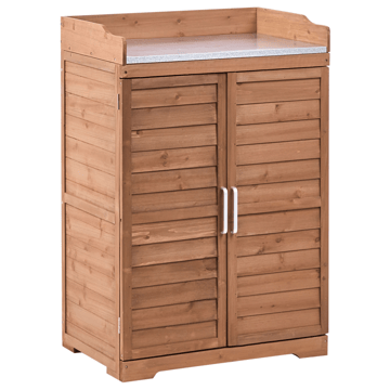 Plantebenk Tereville grantre 67 cm - Brun - Hagemøbler & utemiljø - Hagebord - Plantebord