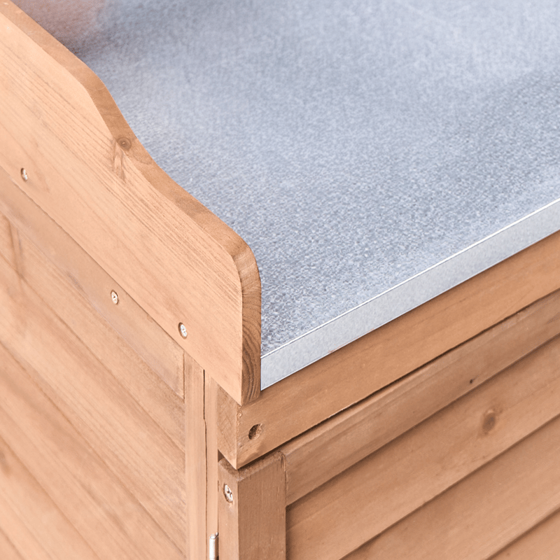 Plantebenk Tereville grantre 67 cm - Brun - Hagemøbler & utemiljø - Hagebord - Plantebord