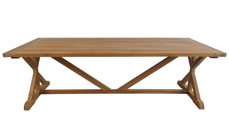 Prato Bord med X-ben 240×100 cm - Tre - Hagemøbler & utemiljø - Hagebord - Spisebord ute
