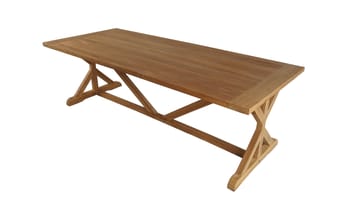 Prato Bord med X-ben 240×100 cm - Tre - Hagemøbler & utemiljø - Hagebord - Spisebord ute