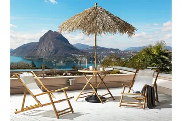 Redding Sidebord 85 cm - Naturlig/Lys Brun - Hagemøbler & utemiljø - Hagebord - Sidebord utendørs