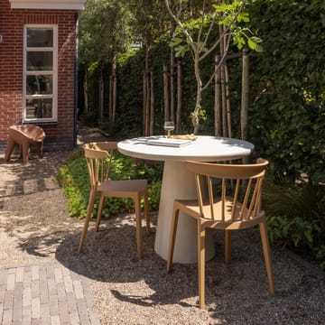 Rundt bord Kevon 100 cm utendørs - Natur - Hagemøbler & utemiljø - Hagebord - Spisebord ute