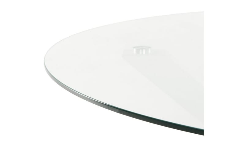 Rundt bord Maletto - Hvit, gjennomsiktig - Hagemøbler & utemiljø - Hagebord - Spisebord ute