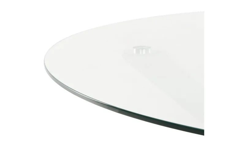 Rundt bord Maletto - Hvit, gjennomsiktig - Hagemøbler & utemiljø - Hagebord - Spisebord ute