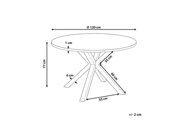 Rundt bord Maletto - Sølv, Transparent - Hagemøbler & utemiljø - Hagebord - Spisebord ute