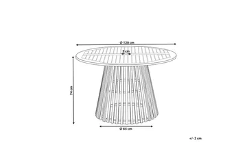 Runt bord Beliani Agello Light wood - Hagemøbler & utemiljø - Hagebord - Spisebord ute