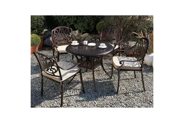 Runt bord Beliani Ancona Brown - Hagemøbler & utemiljø - Hagebord - Spisebord ute