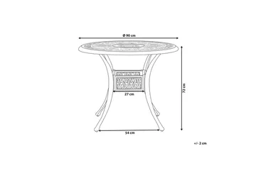 Runt bord Beliani Ancona Brown - Hagemøbler & utemiljø - Hagebord - Spisebord ute