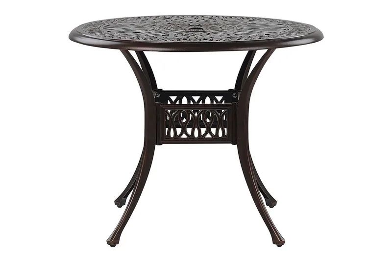 Runt bord Beliani Ancona Brown