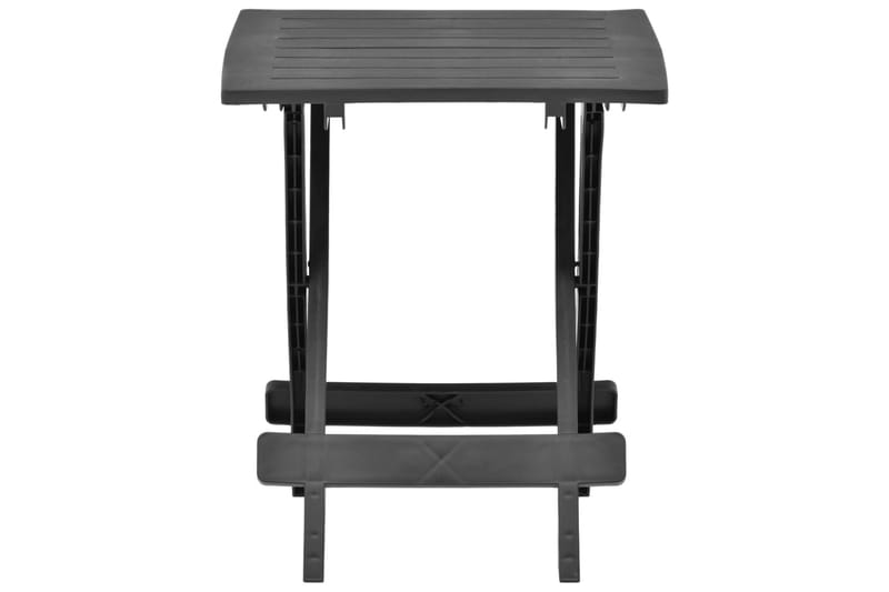 Sammenleggbart hagebord antrasitt 45x43x50 cm plast - Cafébord