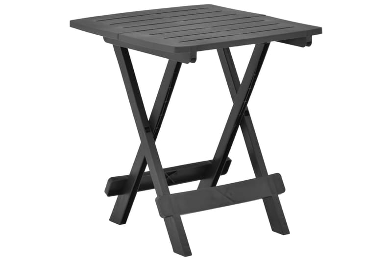 Sammenleggbart hagebord antrasitt 45x43x50 cm plast - Cafébord Sammenleggbart hagebord antrasitt 45x43x50 cm plast - Cafébord