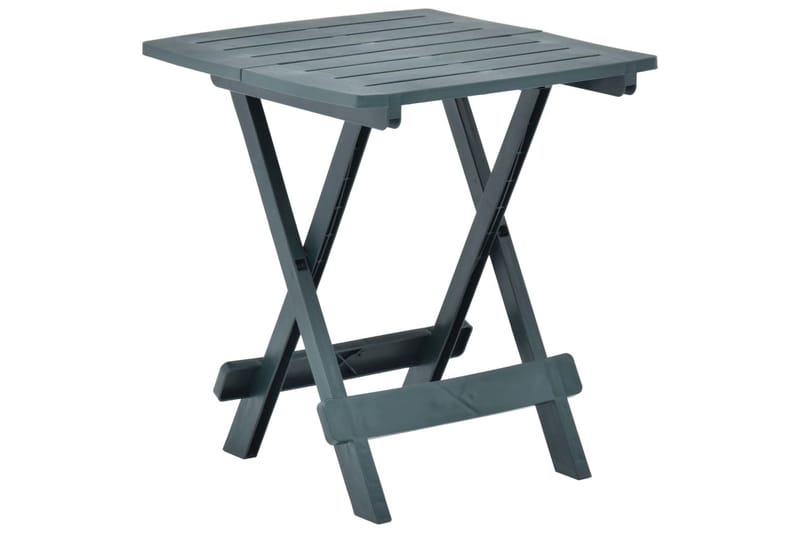 Sammenleggbart hagebord grønn 45x43x50 cm plast - - Cafébord Sammenleggbart hagebord grønn 45x43x50 cm plast - - Cafébord