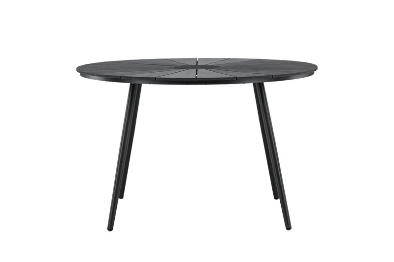San Vito Spisebord Utendørs 120 cm, Svart