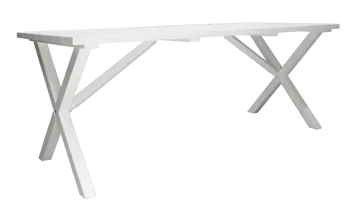 Scottsdale Utebord Rektangulært Hvit 190 cm - Hvit - Hagemøbler & utemiljø - Hagebord - Spisebord ute