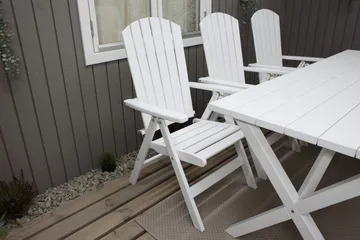 Scottsdale Utebord Rektangulært Hvit 190 cm - Hvit - Hagemøbler & utemiljø - Hagebord - Spisebord ute