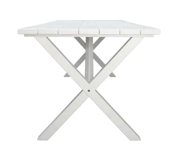 Scottsdale Utebord Rektangulært Hvit 190 cm - Hvit - Hagemøbler & utemiljø - Hagebord - Spisebord ute