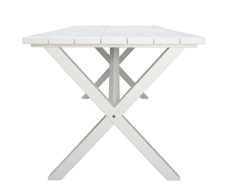 Scottsdale Utebord Rektangulært Hvit 190 cm - Hvit - Hagemøbler & utemiljø - Hagebord - Spisebord ute