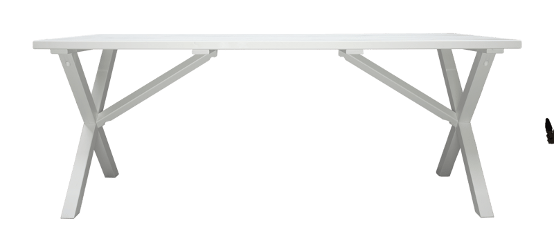 Scottsdale Utebord Rektangulært Hvit 190 cm - Hvit - Hagemøbler & utemiljø - Hagebord - Spisebord ute